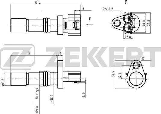 Zekkert SE-4101 - Датчик импульсов, коленвал unicars.by