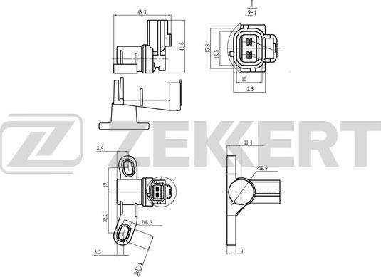 Zekkert SE-4113 - Датчик импульсов, коленвал unicars.by