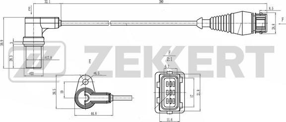 Zekkert SE-4124 - Датчик импульсов, коленвал unicars.by