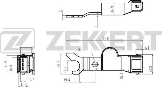 Zekkert SE-5058 - Датчик, положение распределительного вала unicars.by