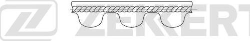 Zekkert ZR-1046 - Зубчатый ремень ГРМ unicars.by
