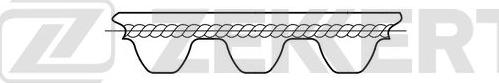 Zekkert ZR-1037 - Зубчатый ремень ГРМ unicars.by