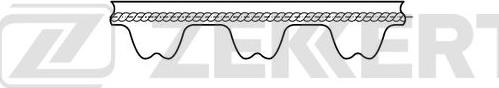 Zekkert ZR-1028 - Зубчатый ремень ГРМ unicars.by