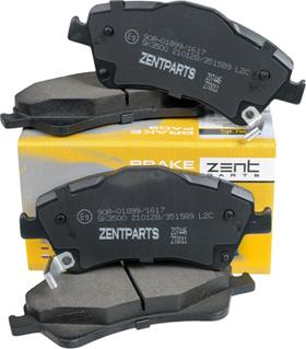 ZENTPARTS Z07446 - Тормозные колодки, дисковые, комплект unicars.by