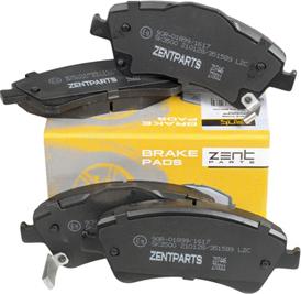 ZENTPARTS Z07446 - Тормозные колодки, дисковые, комплект unicars.by