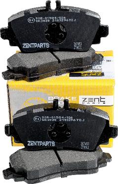 ZENTPARTS Z07453 - Тормозные колодки, дисковые, комплект unicars.by