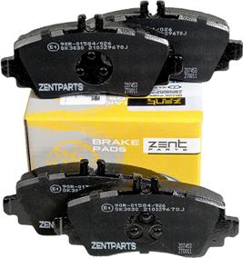 ZENTPARTS Z07453 - Тормозные колодки, дисковые, комплект unicars.by