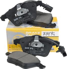 ZENTPARTS Z07464 - Тормозные колодки, дисковые, комплект unicars.by