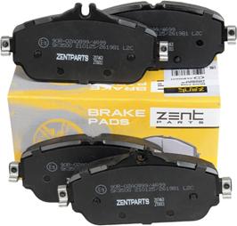 ZENTPARTS Z07463 - Тормозные колодки, дисковые, комплект unicars.by