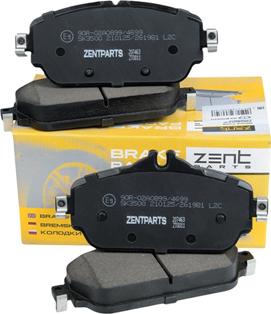 ZENTPARTS Z07463 - Тормозные колодки, дисковые, комплект unicars.by