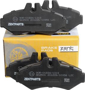 ZENTPARTS Z07416 - Тормозные колодки, дисковые, комплект unicars.by