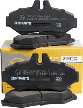 ZENTPARTS Z07416 - Тормозные колодки, дисковые, комплект unicars.by