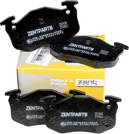 ZENTPARTS Z07418 - Тормозные колодки, дисковые, комплект unicars.by