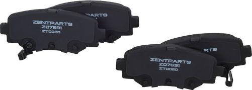 ZENTPARTS Z07691 - Тормозные колодки, дисковые, комплект unicars.by