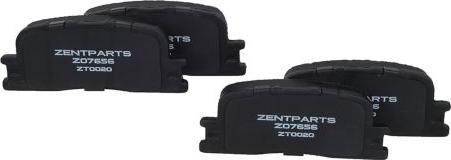 ZENTPARTS Z07656 - Тормозные колодки, дисковые, комплект unicars.by