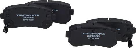 ZENTPARTS Z07665 - Тормозные колодки, дисковые, комплект unicars.by