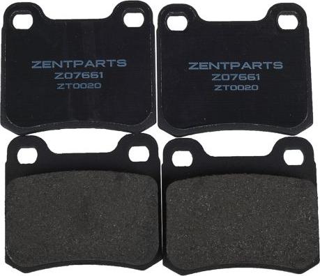 ZENTPARTS Z07661 - Тормозные колодки, дисковые, комплект unicars.by