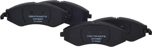 ZENTPARTS Z07667 - Тормозные колодки, дисковые, комплект unicars.by