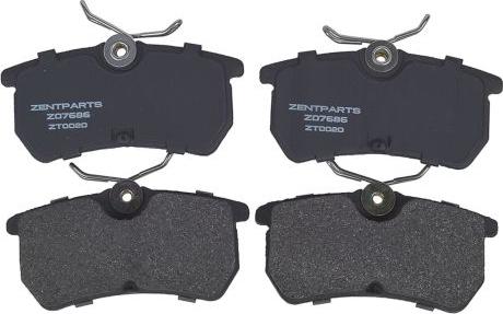 ZENTPARTS Z07686 - Тормозные колодки, дисковые, комплект unicars.by