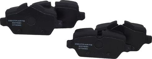 ZENTPARTS Z07681 - Тормозные колодки, дисковые, комплект unicars.by