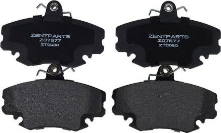 ZENTPARTS Z07677 - Тормозные колодки, дисковые, комплект unicars.by