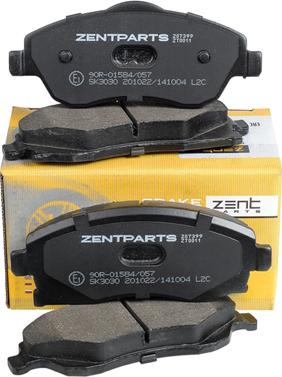 ZENTPARTS Z07399 - Тормозные колодки, дисковые, комплект unicars.by