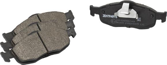 ZENTPARTS Z07343 - Тормозные колодки, дисковые, комплект unicars.by