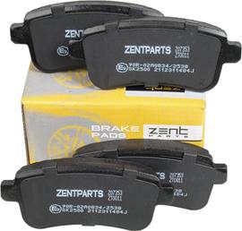 ZENTPARTS Z07353 - Тормозные колодки, дисковые, комплект unicars.by