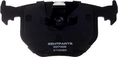 ZENTPARTS Z07306 - Тормозные колодки, дисковые, комплект unicars.by