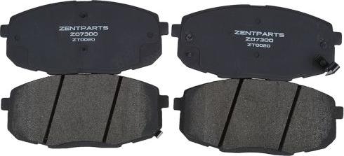 ZENTPARTS Z07300 - Тормозные колодки, дисковые, комплект unicars.by