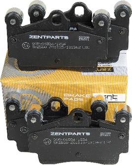 ZENTPARTS Z07308 - Тормозные колодки, дисковые, комплект unicars.by