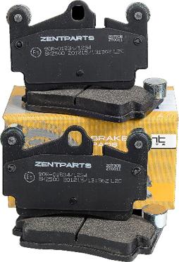 ZENTPARTS Z07308 - Тормозные колодки, дисковые, комплект unicars.by