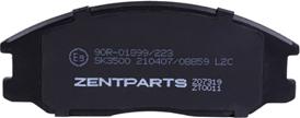 ZENTPARTS Z07319 - Тормозные колодки, дисковые, комплект unicars.by