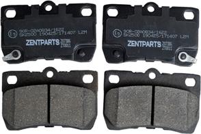 ZENTPARTS Z07386 - Тормозные колодки, дисковые, комплект unicars.by