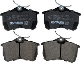 ZENTPARTS Z07388 - Тормозные колодки, дисковые, комплект unicars.by