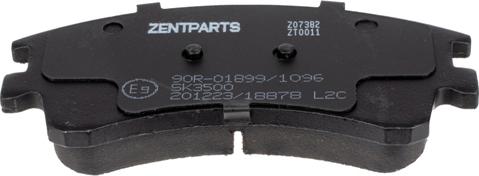 ZENTPARTS Z07382 - Тормозные колодки, дисковые, комплект unicars.by