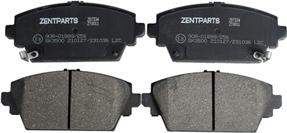 ZENTPARTS Z07334 - Тормозные колодки, дисковые, комплект unicars.by