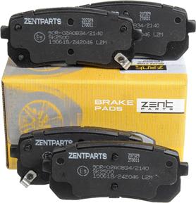 ZENTPARTS Z07329 - Тормозные колодки, дисковые, комплект unicars.by