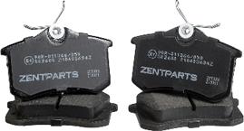 ZENTPARTS Z07326 - Тормозные колодки, дисковые, комплект unicars.by