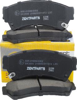 ZENTPARTS Z07298 - Тормозные колодки, дисковые, комплект unicars.by