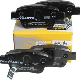 ZENTPARTS Z07297 - Тормозные колодки, дисковые, комплект unicars.by