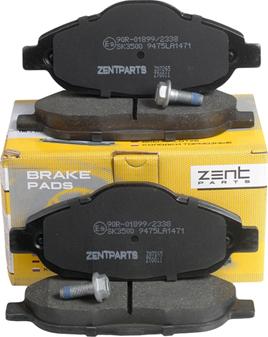 ZENTPARTS Z07265 - Тормозные колодки, дисковые, комплект unicars.by