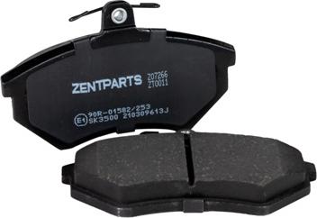 ZENTPARTS Z07266 - Тормозные колодки, дисковые, комплект unicars.by