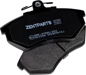 ZENTPARTS Z07266 - Тормозные колодки, дисковые, комплект unicars.by