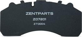 ZENTPARTS Z07201 - Тормозные колодки, дисковые, комплект unicars.by