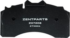 ZENTPARTS Z07208 - Тормозные колодки, дисковые, комплект unicars.by