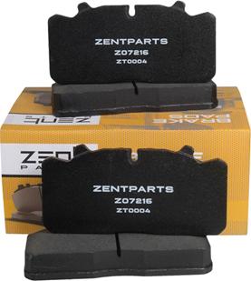 ZENTPARTS Z07216 - Тормозные колодки, дисковые, комплект unicars.by