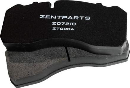 ZENTPARTS Z07210 - Тормозные колодки, дисковые, комплект unicars.by