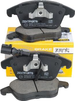 ZENTPARTS Z07281 - Тормозные колодки, дисковые, комплект unicars.by