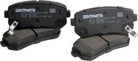 ZENTPARTS Z07231 - Тормозные колодки, дисковые, комплект unicars.by